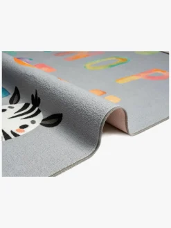 KMCarpets Gulvtæppe Alfabet 120 x 160, Grå