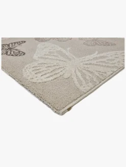 KMCarpets Gulvtæppe Sommerfugl 120x170, Creme