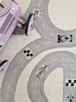 KMCarpets Gulvtæppe Vej 80x150, Creme