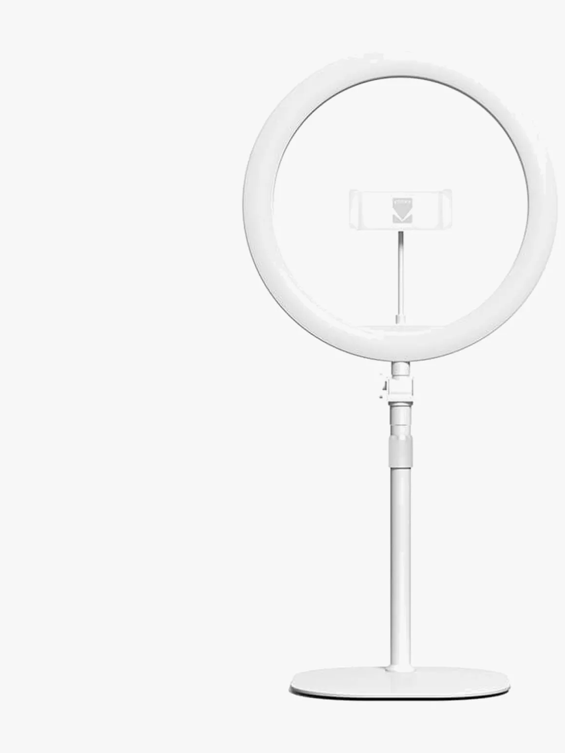 Kodak Desk Ring Light Lampe 10 Tommer, Hvid