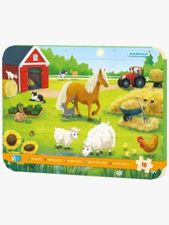 Kärnan Rammepuslespil På Bondegården 16 Brikker