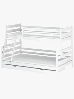 Lano Meble FAMI Køjeseng 90x200/120x200, Hvid