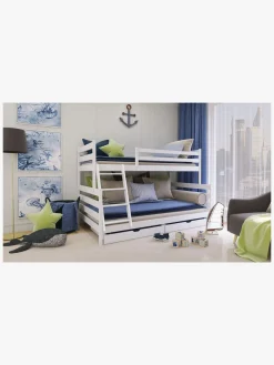 Lano Meble FAMI Køjeseng 90x200/120x200, Hvid