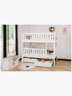 Lano Meble KSAWERY Køjeseng 80x180, Hvid