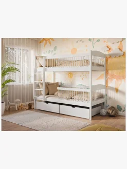 Lano Meble LUNA Køjeseng 90x200, Hvid