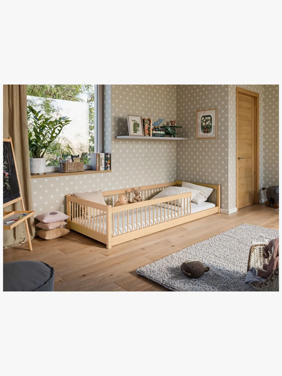 Lano Meble PEDRO Montessori Floor Seng 80x180, Pine