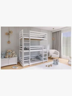 Lano Meble TED Tribbelkøjeseng 80x180, Hvid