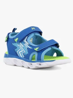 Leaf Filipstad  Blinkende Sandaler, Blue/Lime