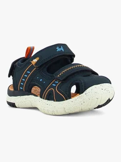 Leaf Ljungby Sandaler, Navy/Orange