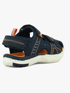 Leaf Ljungby Sandaler, Navy/Orange