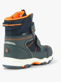 Leaf Siljan Vinterstøvler, Navy/Orange
