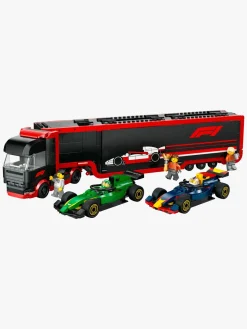 LEGO City 60445 F1-lastbil med RB20 og AMR24 F1-biler