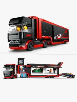 LEGO City 60445 F1-lastbil med RB20 og AMR24 F1-biler