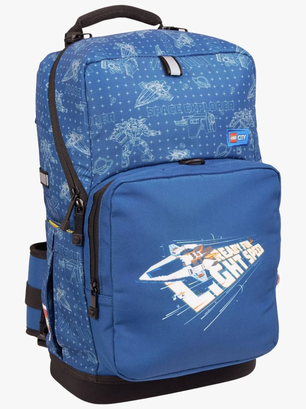 LEGO® City Space Explorer Taskesæt 20,5L med Fastgørelsesbar Gymnastikpose & Fyldt Penalhus, Blå
