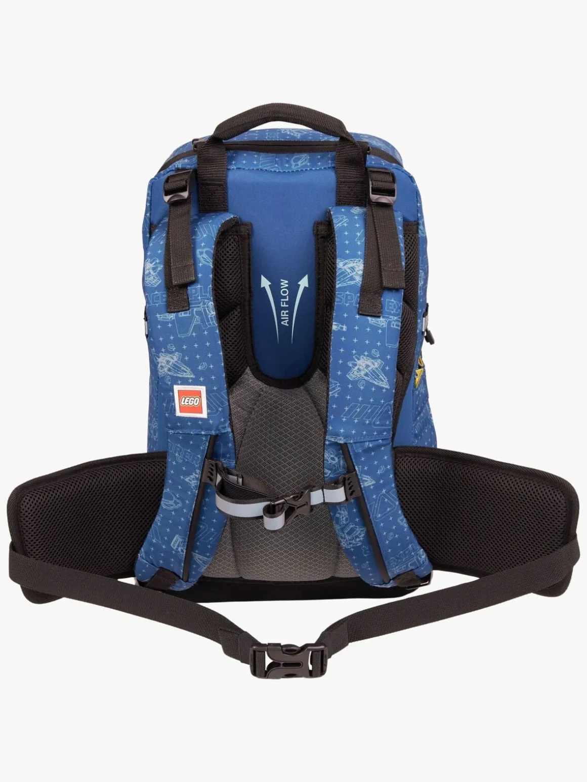 LEGO® City Space Explorer Taskesæt 20,5L med Fastgørelsesbar Gymnastikpose & Fyldt Penalhus, Blå