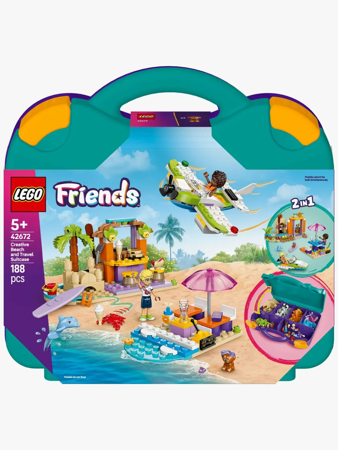 LEGO Friends 42672 Kreativ strand- og rejsekuffert