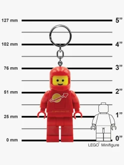 LEGO® Ikonisk Astronaut Nøglering med LED-lys, Rød