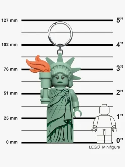 LEGO® Ikonisk Frihedsgudinde Nøglering med LED-lys