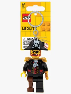 LEGO® Ikonisk Kaptajn Brickbeard Nøglering med LED-lys