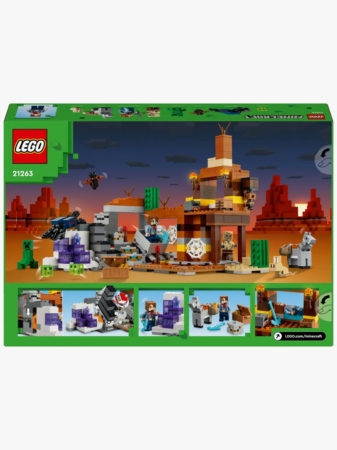 LEGO Minecraft 21263 Badlands-mineskakten