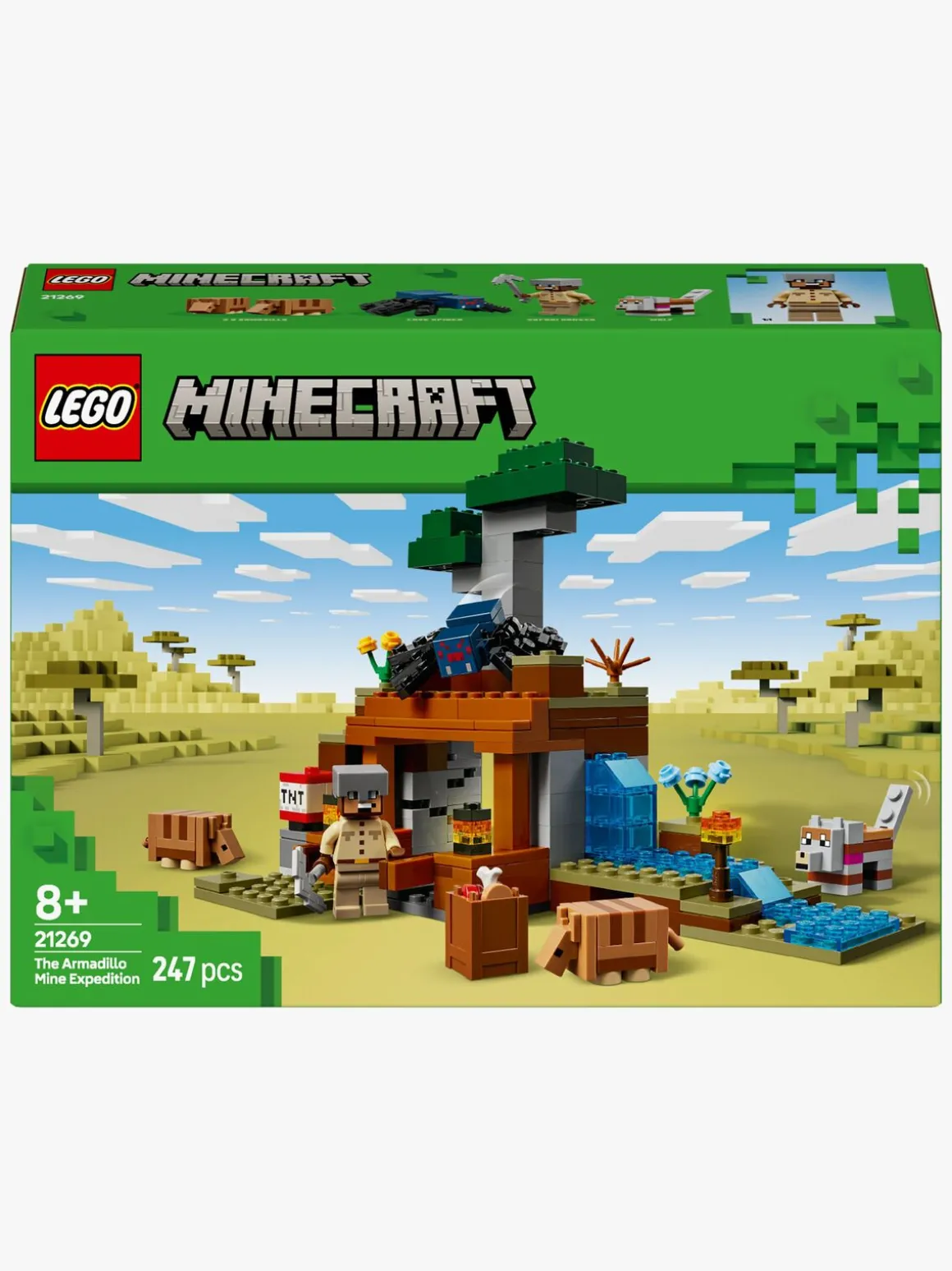 LEGO Minecraft 21269 Bæltedyrs-mineekspeditionen