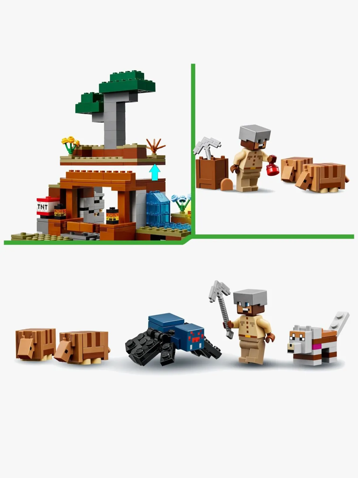 LEGO Minecraft 21269 Bæltedyrs-mineekspeditionen