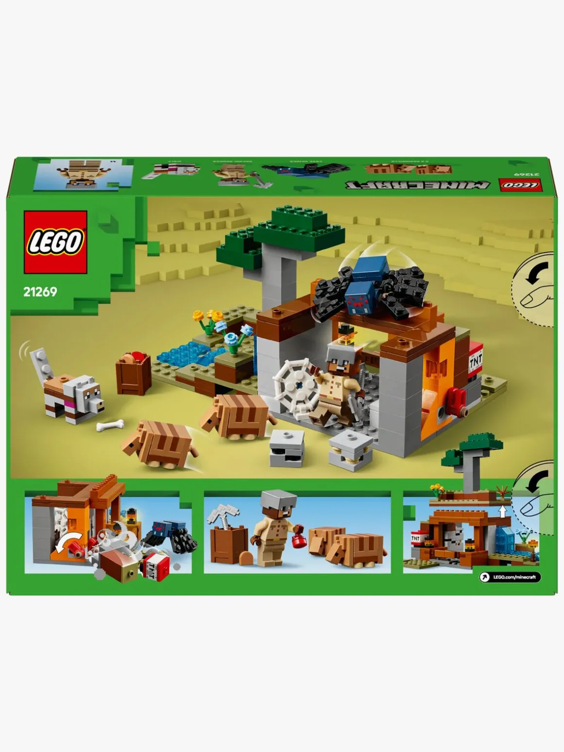 LEGO Minecraft 21269 Bæltedyrs-mineekspeditionen