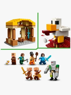 LEGO Minecraft 21273 Ghast-ballonens angreb på landsbyen