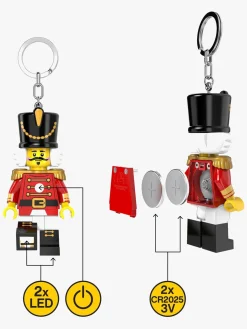 LEGO® Minifigure™ Nøddeknækker Nøglering med LED-lys