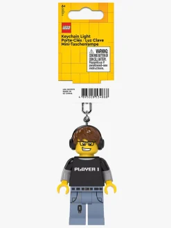 LEGO® Minifigure™ Videospil Dreng Nøglering med LED-lys