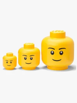 LEGO Opbevaringsboks Dreng 3-pak, Gul