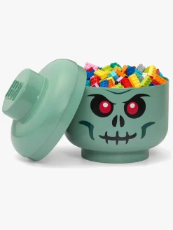LEGO Opbevaringsboks Hoved Skelet Large, Grøn