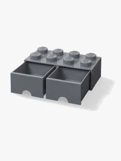LEGO Opbevaringskasse m. Skuffe 8, Dark Grey