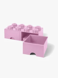 LEGO Opbevaringsklods 8, Lyserød