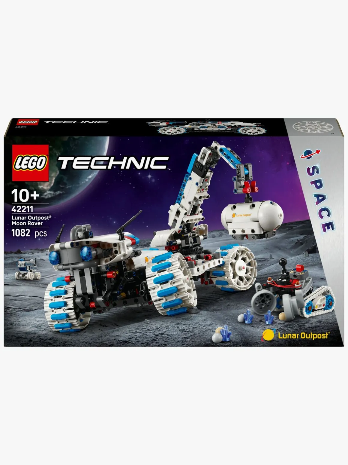 LEGO Technic 42211 Lunar Outpost månerover-rumfartøj