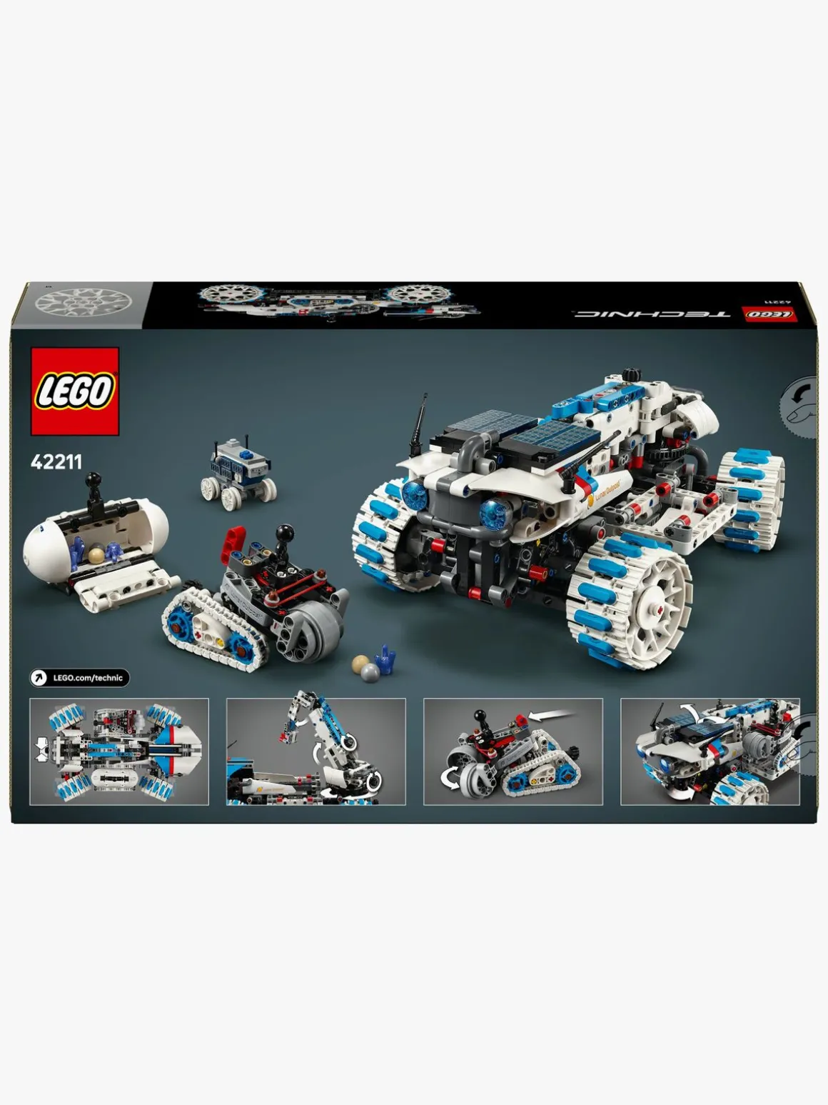 LEGO Technic 42211 Lunar Outpost månerover-rumfartøj