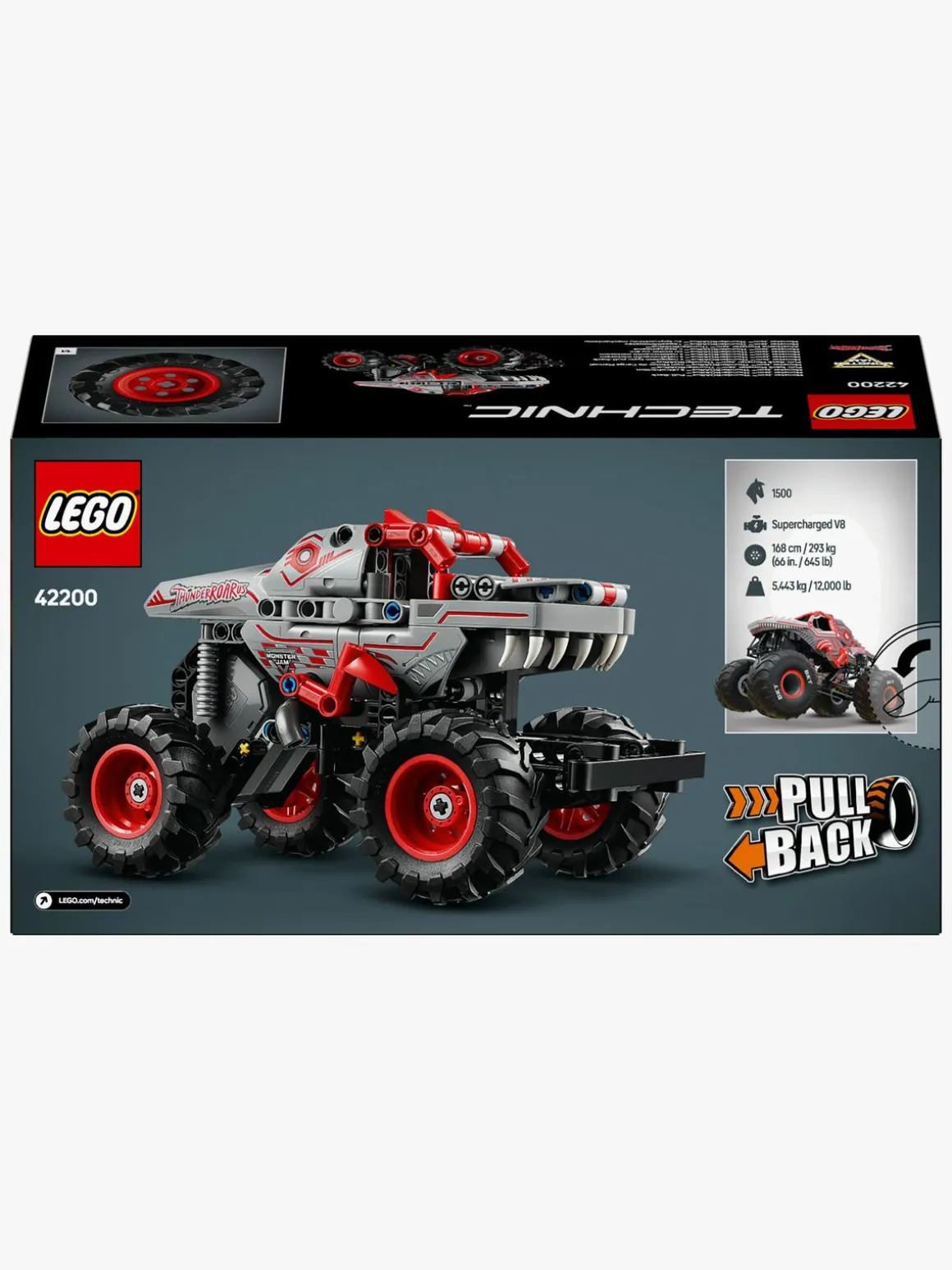 LEGO Technic 42200 Monster Jam ThunderROARus pull-back