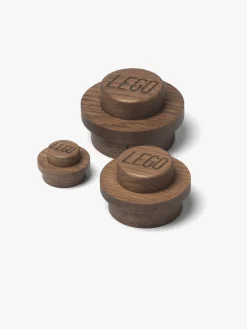 LEGO 1x1 Træknager, Oak Dark Stained