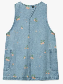 LIEWOOD Angelica Denim Kjole, Peach/Light Blue Denim