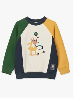 LIEWOOD Aude Placement Sweatshirt, Friends / Sandy / Classic Navy Multi Mix