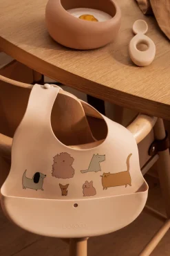 LIEWOOD Ember Mønstret Hagesmæk 2-pak, Cats & Dogs/Sandy