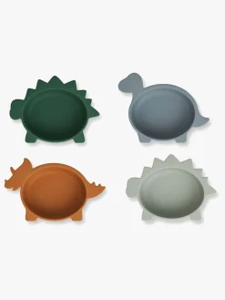 LIEWOOD Iggy Dino Skåle Silikone 4-pak, Blue Multi