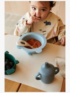 LIEWOOD Iggy Dino Skåle Silikone 4-pak, Blue Multi