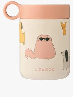 LIEWOOD Kian  Mønstret Termobeholder, Cats & Dogs/Sandy