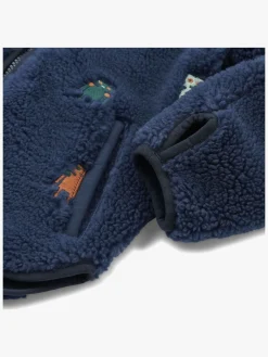 LIEWOOD Mara Fleecetrøje, Robots/Indigo blue