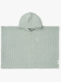 LIEWOOD Paco Badeponcho Stripe, Peppermint/ Creme de la Creme