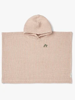 LIEWOOD Paco Badeponcho Stripe, Tuscany Rose/ Creme de la Creme