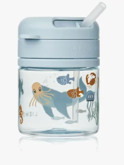 LIEWOOD Pavia Tritan Sugerørskop 280 ml, Sea Creature/Sandy