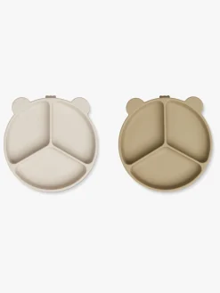 LIEWOOD Stacy Opdelt Tallerken 2-pak, Sandy/Oat