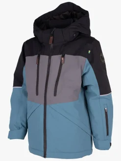 Lindberg Alpine Vinterjakke, Black/Turquiose